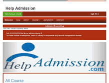 Tablet Screenshot of helpadmission.com